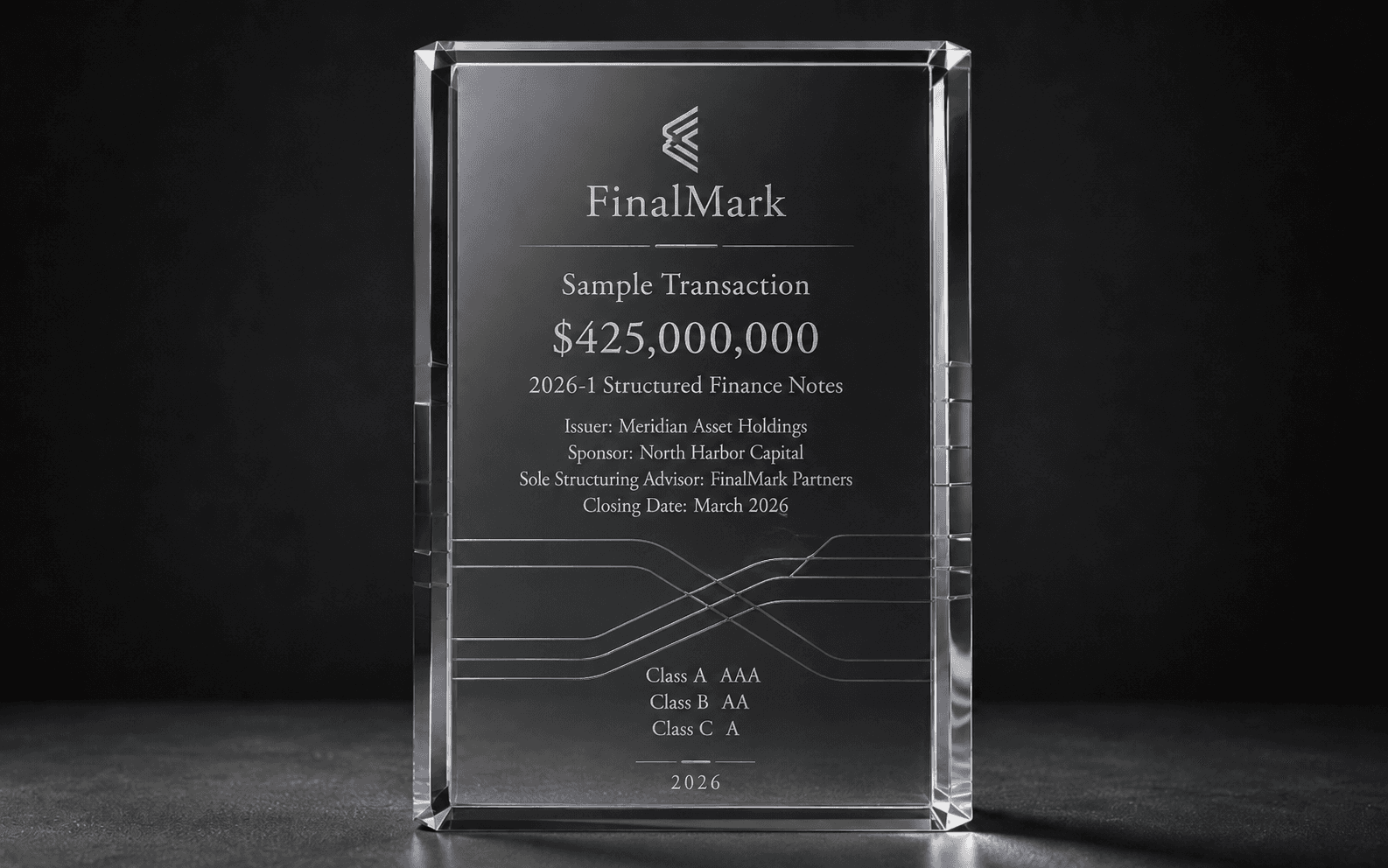 Crystal sample transaction commemorative