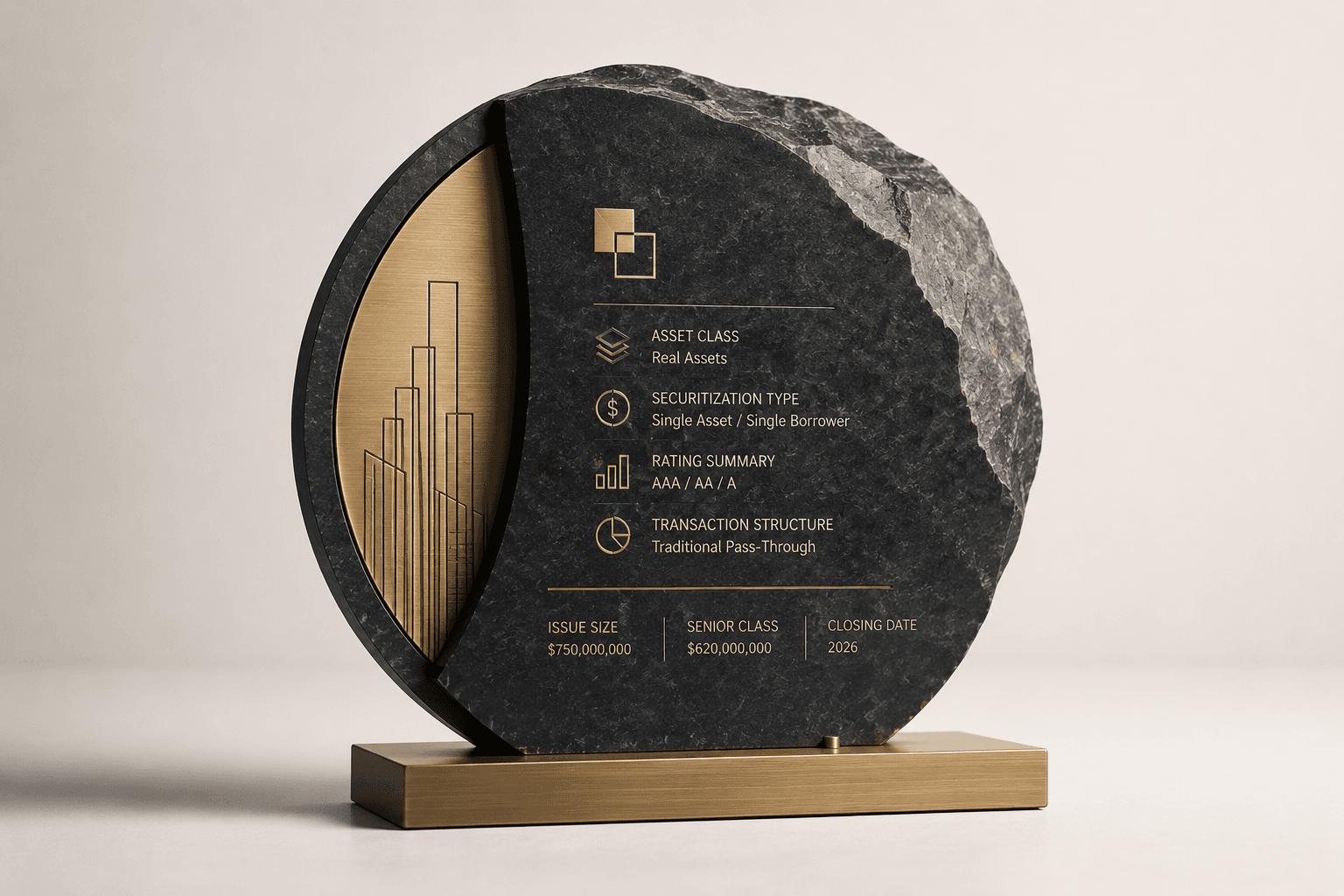 Stone base plaque sample